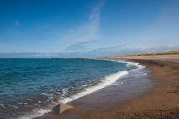On the beach in Agger, Denmark.
