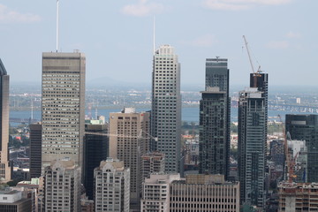 Fototapeta na wymiar Centre ville de Montréal.