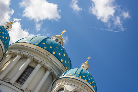 The Trinity Cathedral (Troitsky sobor; Troitse-Izmailovsky sobor), sometimes called the Troitsky Cathedral, in Saint Petersburg, Russia