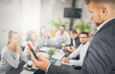 Business coach concept.