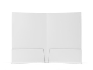Blank paper folder mockup