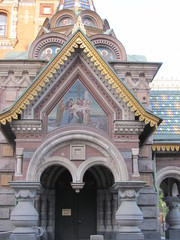 Obraz premium Temple of the Savior on the Blood, Petersburg, detail