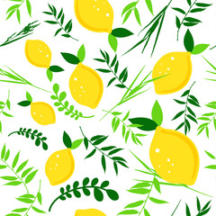 Happy Sukkot seamless pattern. Jewish holiday huts endless background. Repeating texture with etrog, lulav, Arava, Hadas.
