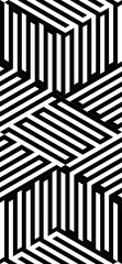 Abstract vector seamless op art pattern. Pop art, graphic ornament. Optical illusion.