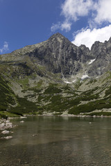 View on mountain Peaks and alpine Landscape of the High Tatras, Slovakia