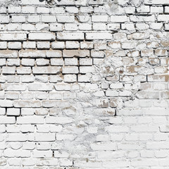 Texture of brickwork. Old industrial white brick wall background.
