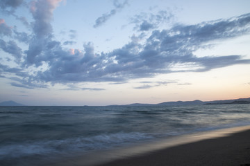 Long Exposure Landscape Sky ,Clouds and Sea