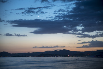 Long Exposure Landscape Sky ,Clouds and Sea