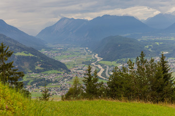 Obraz premium Leutasch, Tirol. Austria. Alpine landscape on the summer