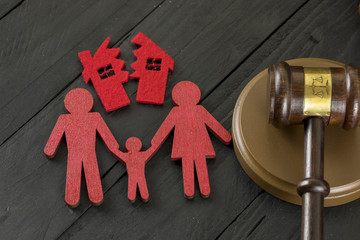 Divorce Concept ,Divide House and Family