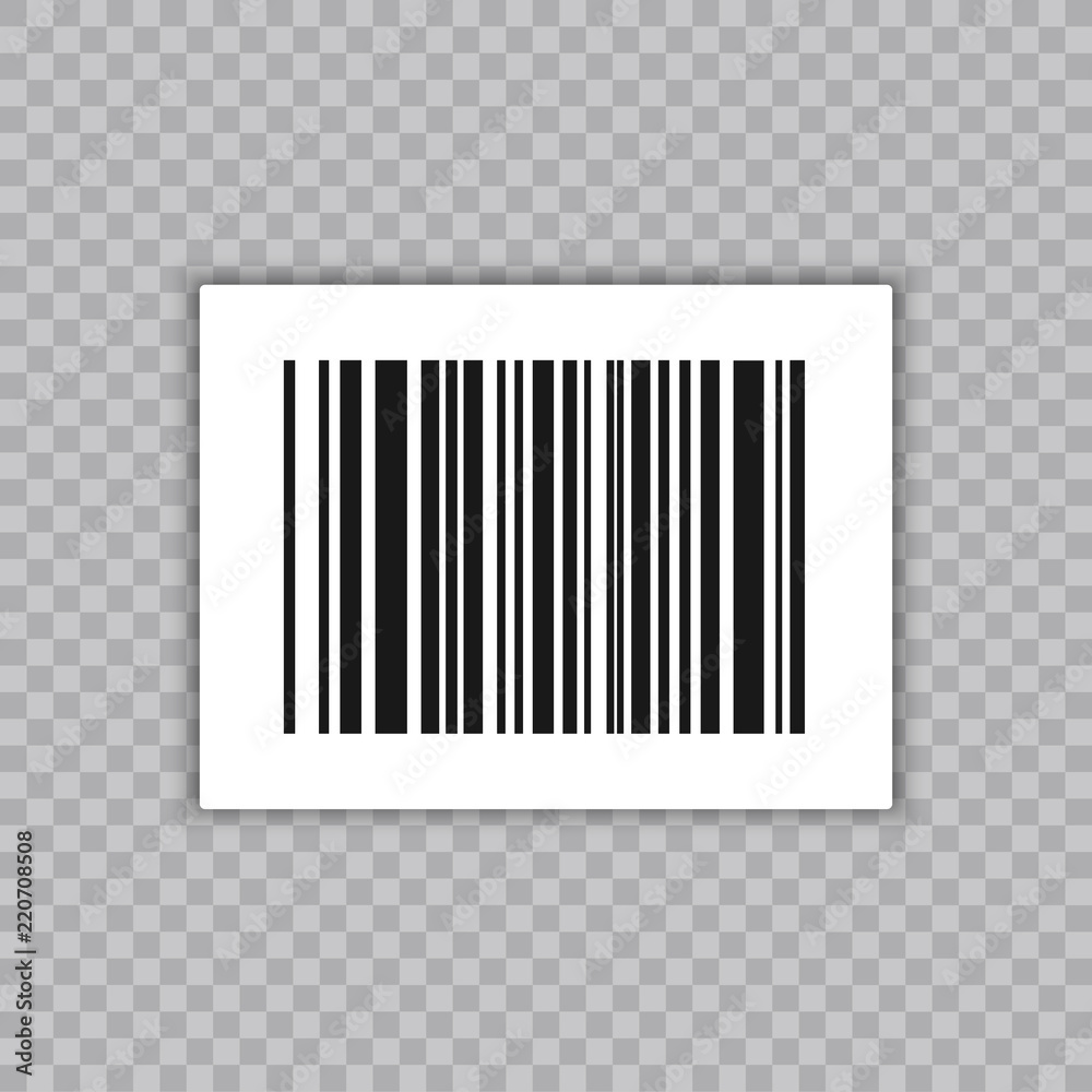 Poster bar code set vector. universal product scan code.