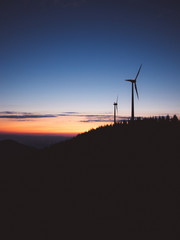 Fototapeta premium Sunset Sky in Schwarzwald - Blackforest Germany