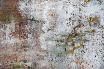 Metal rust background. Grunge rusted metal texture with peeling paint.