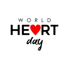 World Heart Day design for health care and love