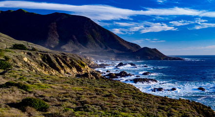 Carmel Coast Pacific Coast Highway Northern California – Beautiful photo of scenic route along...