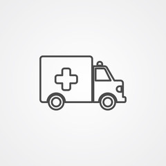 Ambulance car icon