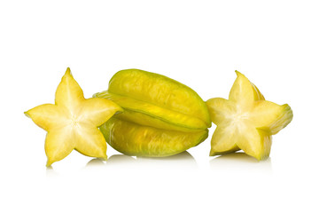 Fototapeta premium star apple. star fruit isolated on white background