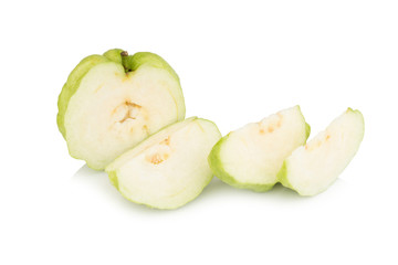 Guava fruit asian isolated on white background