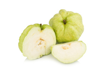 Guava fruit asian isolated on white background