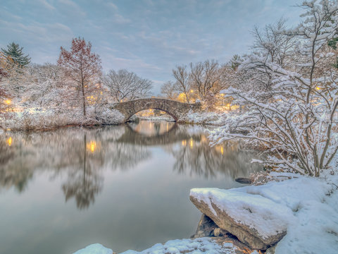 Gapstow bridge Central Park, New York City