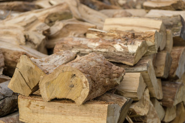 stack of firewood - wood 