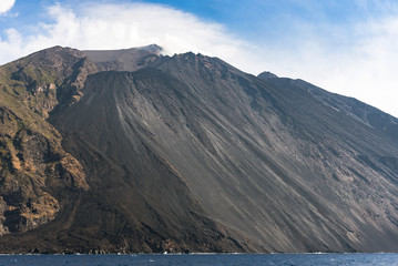 Slope of the volcano Stromboli