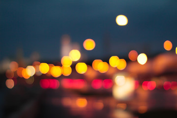 Blurred City Lights Bokeh