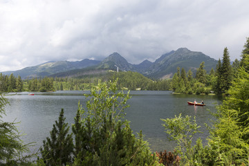 View on mountain Peaks and alpine Landscape of the High Tatras, Slovakia