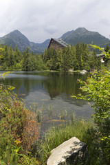 View on mountain Peaks and alpine Landscape of the High Tatras, Slovakia