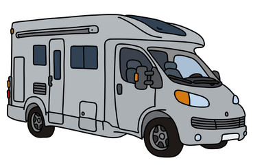 Naklejka premium The silver caravan