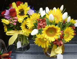 Flower shop floral bouquets.