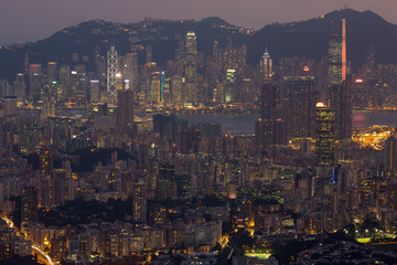 asia city by night