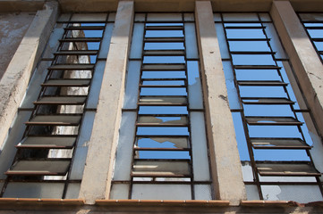 blue skies through the window