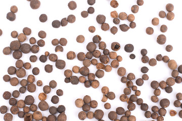 Sichuan pepper isolated on white background 