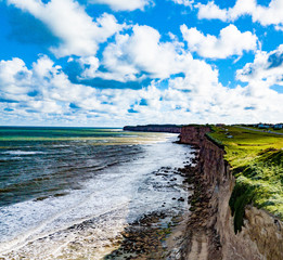 Cliffs at Acantilados near Mar del Plata Argentina – high resolution drone photos of the...