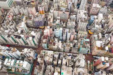 Aerial view of Hong Kong