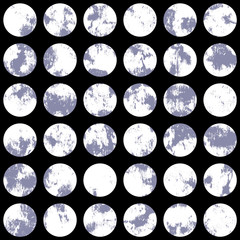 掠れた水玉の柄,