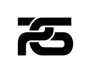 black silhouette initial typography alphabet font typeset logotype image vector icon