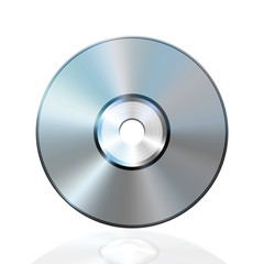 Compact disc isolated on white background