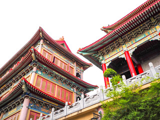 Obraz premium Chinese architecture style of temple inThailand.