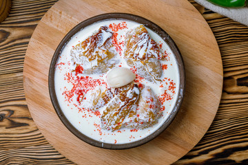 chicken chkmeruli in Georgian