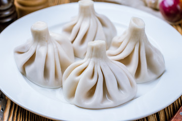 Khinkali with lamb
