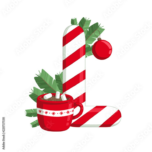 christmas alphabet illustration of letter l with tree cocoa and decorations use for - Christmas Letter Decorations christmas alphabet illustration of letter l with tree cocoa and decorations use for - Christmas Letter Decorations