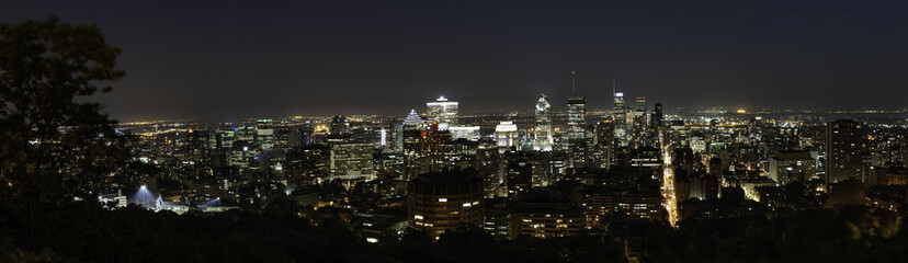 Fototapeta na wymiar Montreal Canada from Mt. Royal