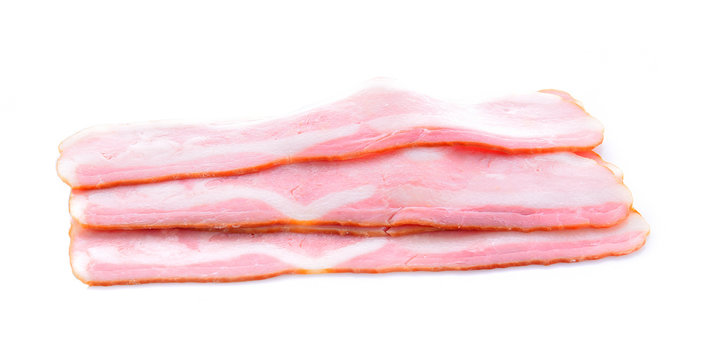 Ham isolated on white background.