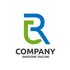 creative initial Letter RJ,hr Logo Design Vector isolated on white.