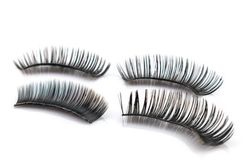 Eyelash used on white background
