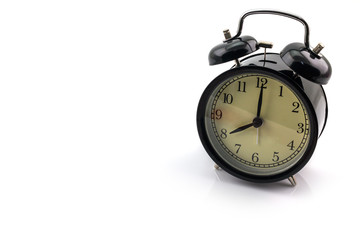 Black Clock on white background