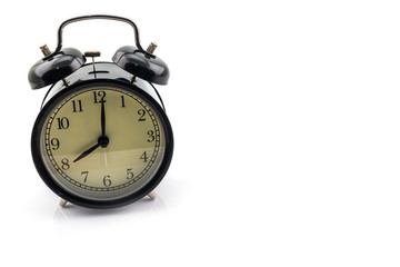 Black Clock on white background