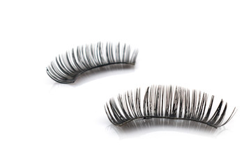 Eyelash used on white background
